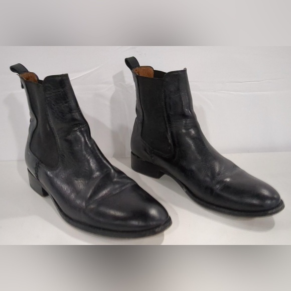 🛑 1 hour sale. Frye, Men's Black Leather Ankle Boots Size 11 Made in Mexico - Picture 4 of 10